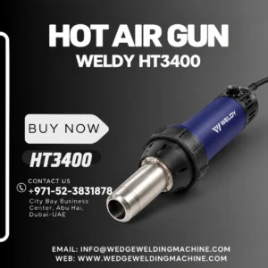 Weldy HT3400 hot air gun 3400W with 50mm nozzle for heavy-duty heat shrinking